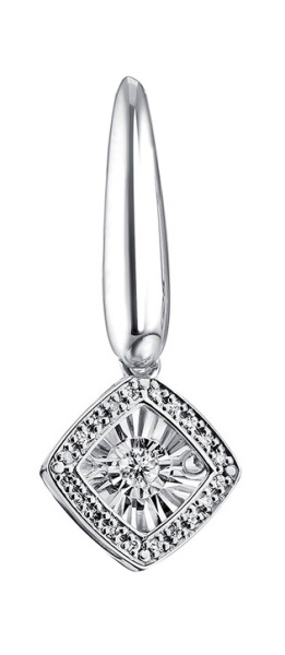 Подвеска из белого золота с бриллиантами