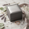 Кольцо из белого золота с бриллиантом