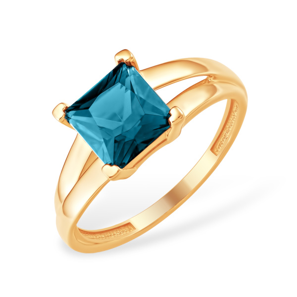 Кольцо из красного золота с султанитом