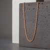 Цепь из красного золота 585, плетение «Ромб двойной»