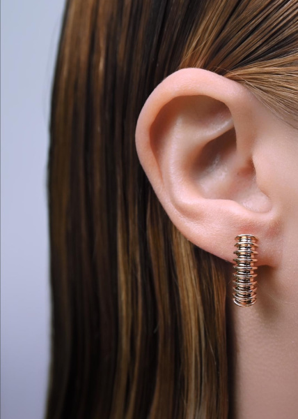 Серьги из красного золота