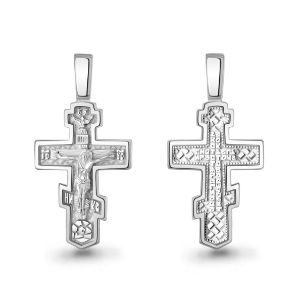 Крестик православный из серебра