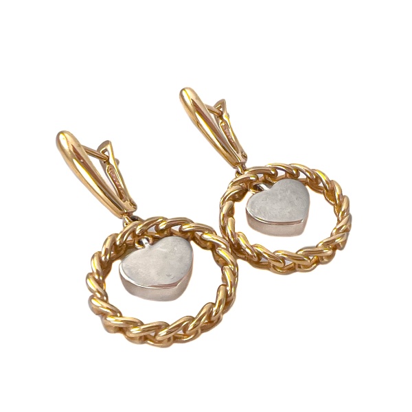 Серьги из красного золота