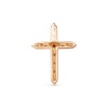 Декоративный крестик из красного золота с бриллиантами
