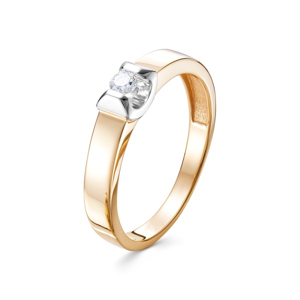 Кольцо из золота с бриллиантом