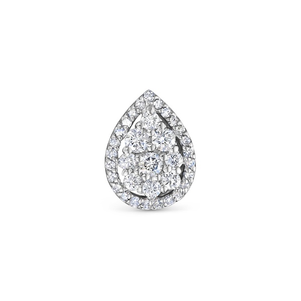 Подвеска из белого золота с бриллиантами