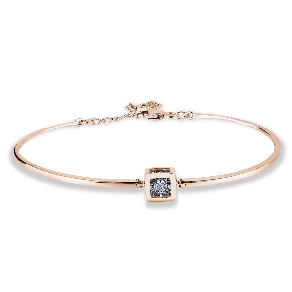 Браслет из красного золота с бриллиантами