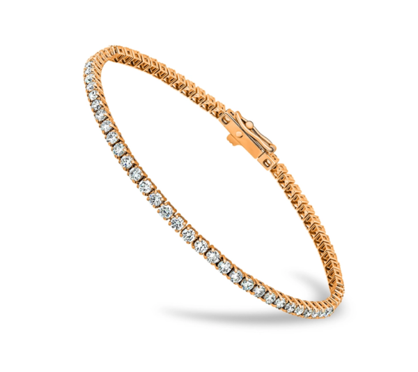 Браслет из красного золота с бриллиантами