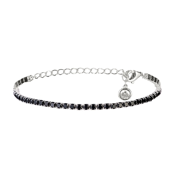 Браслет из серебра с кубическим цирконием