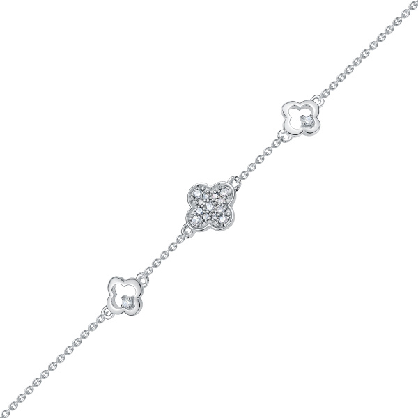 Браслет из белого золота с бриллиантами