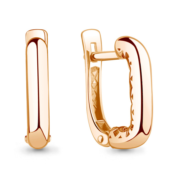 Серьги из красного золота