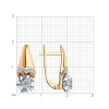 Серьги из красного золота с бриллиантами