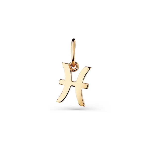 Подвеска из красного золота «Зодиак Рыбы»