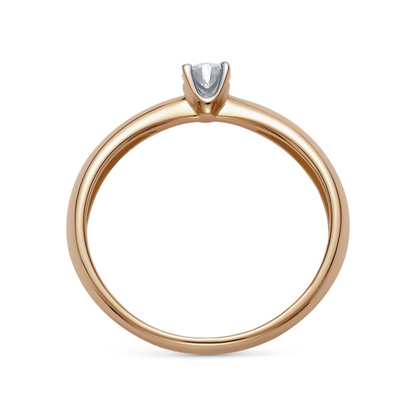 Кольцо из золота с бриллиантом