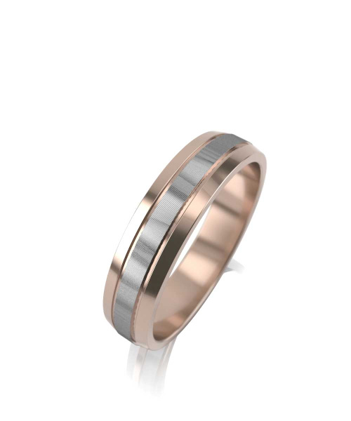 Обручальное кольцо из комбинированного золота