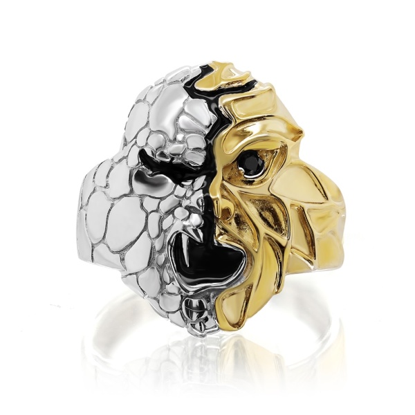 Кольцо из серебра с фианитом