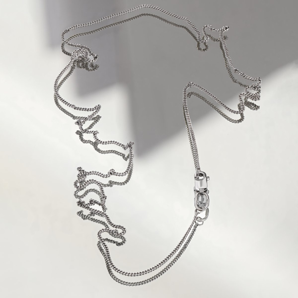 Цепь из серебра 925, плетение «Панцирь одинарный»