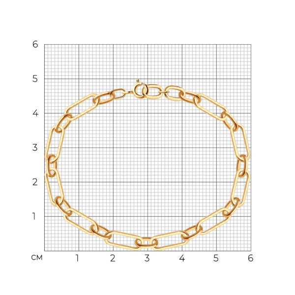 Браслет из красного золота