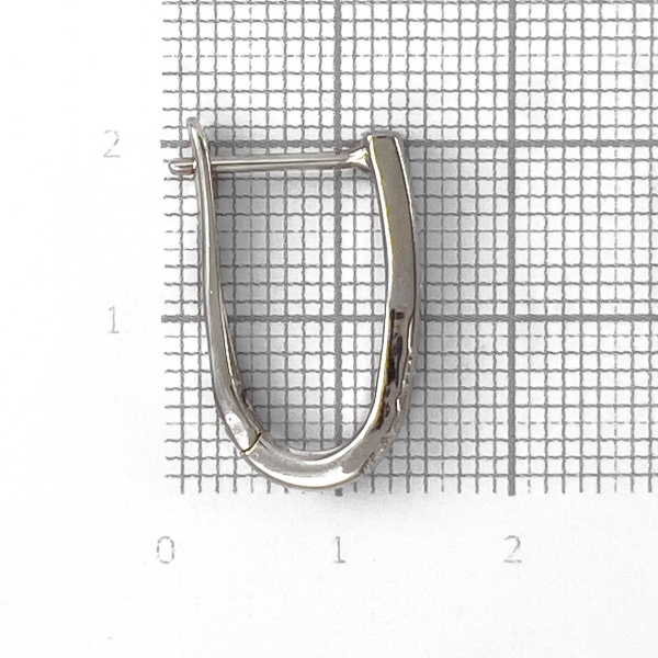 Серьги из серебра с цирконом