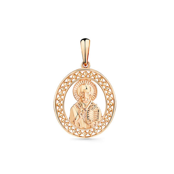 Подвеска из красного золота «Господь Вседержитель»