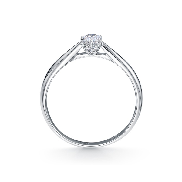 Кольцо из белого золота с бриллиантами