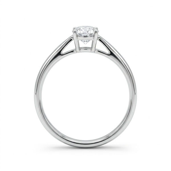 Кольцо из белого золота с бриллиантом