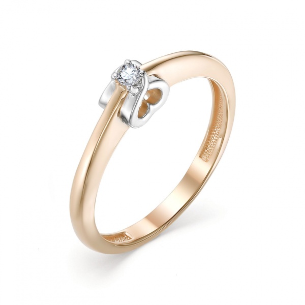 Кольцо из золота с бриллиантом