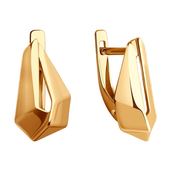 Серьги из красного золота