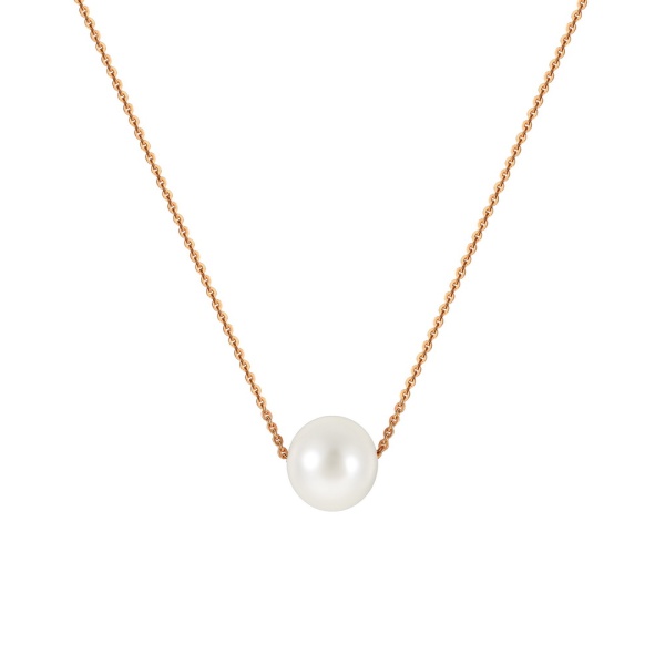 Колье из красного золота с жемчугом