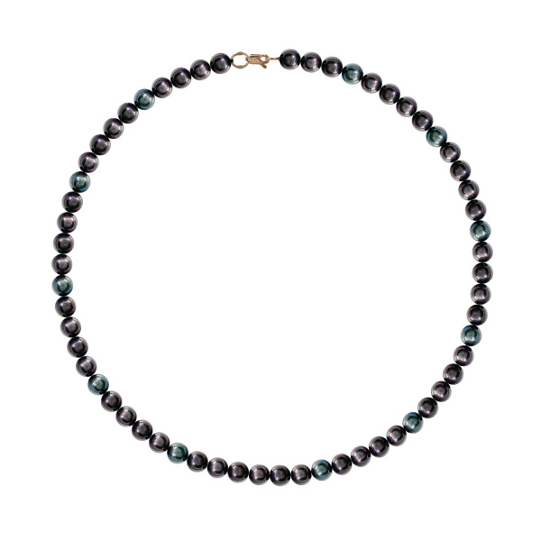 Бусы из красного золота с жемчугом