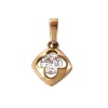Подвеска из красного золота с фианитом