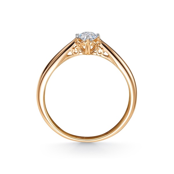 Кольцо из золота с бриллиантом