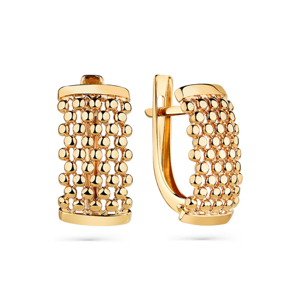 Серьги из красного золота