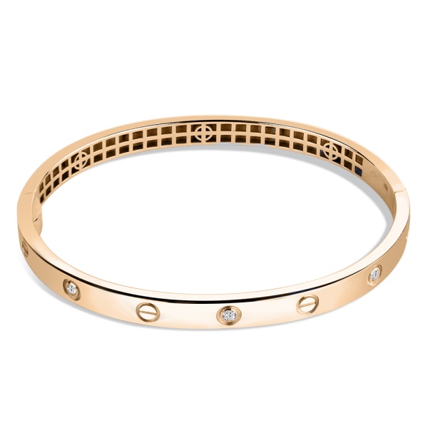 Браслет из красного золота с бриллиантами