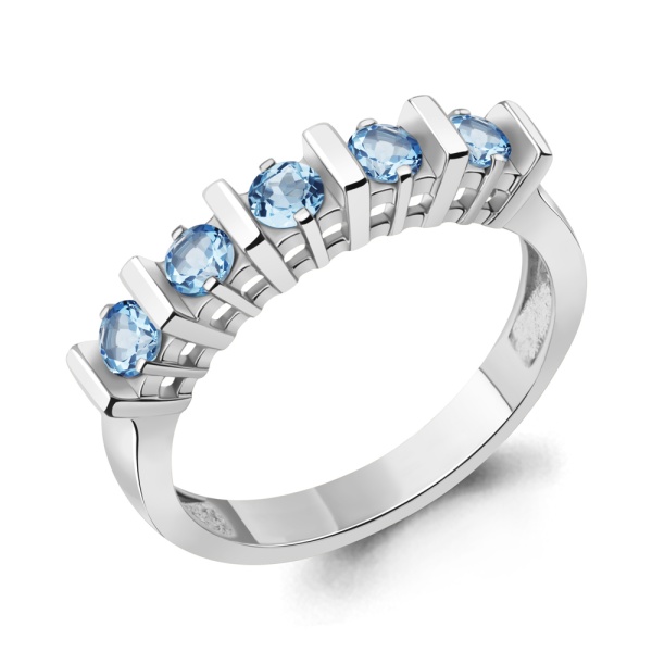 Кольцо из серебра с топазом