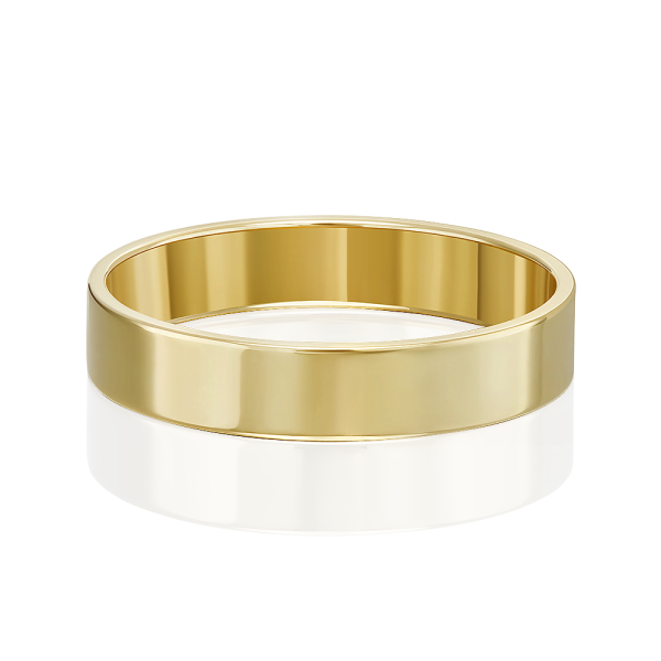 Обручальное кольцо из желтого золота