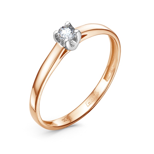 Кольцо из золота с бриллиантом