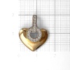 Подвеска из красного золота с фианитами «Сердце»