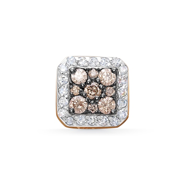 Подвеска из красного золота с бриллиантами