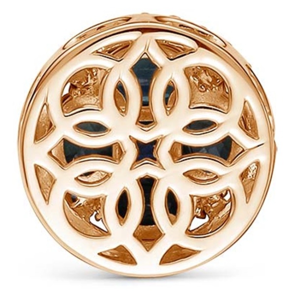 Подвеска из красного золота с сапфирами и бриллиантами