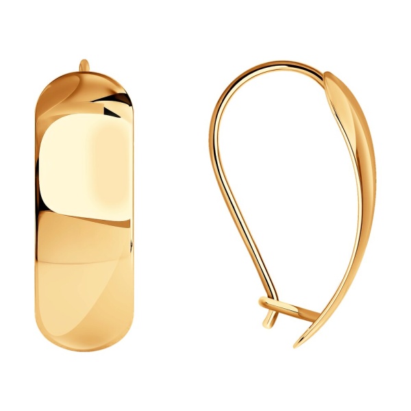 Серьги из красного золота