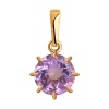Подвеска из красного золота с аметистом