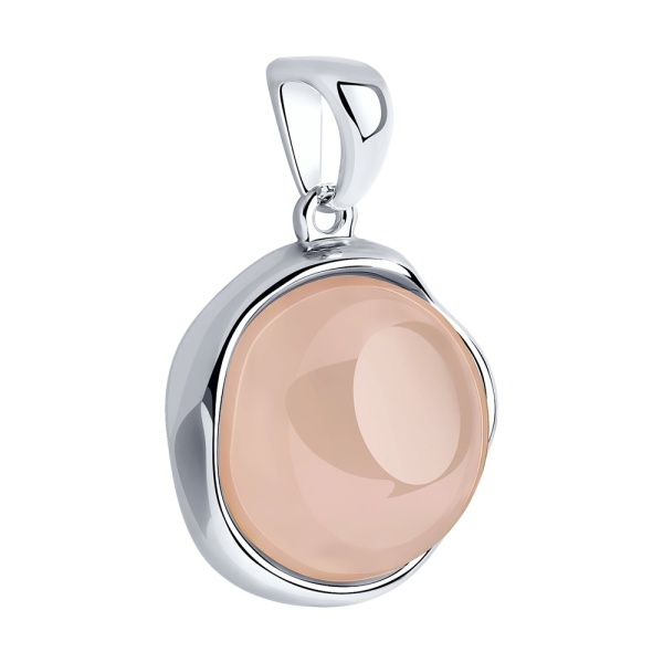 Подвеска из серебра с кварцем