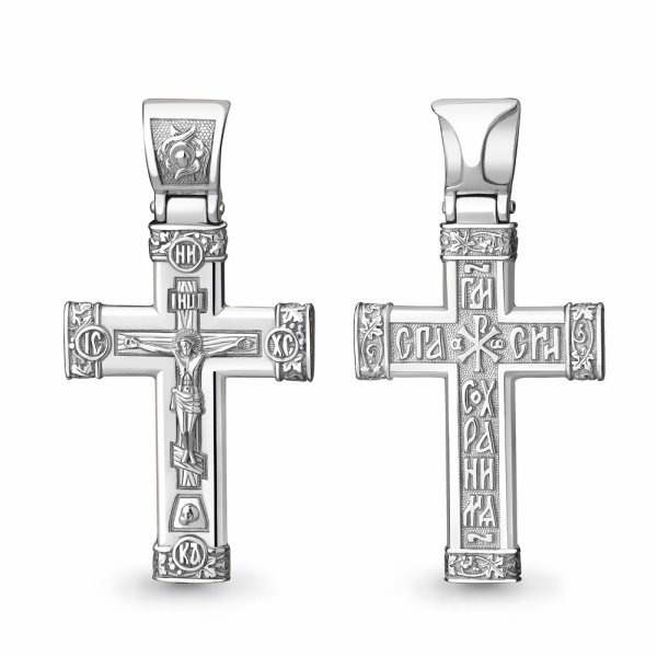 Крестик православный из серебра