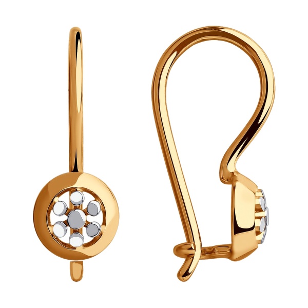 Серьги из красного золота 585 пробы