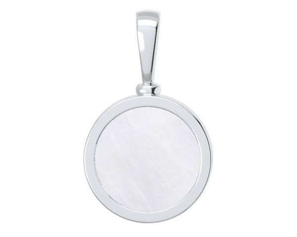 Подвеска из серебра с перламутром