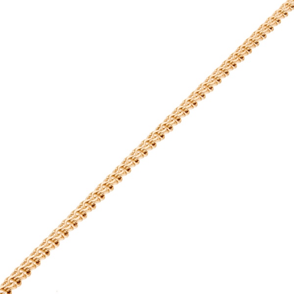 Цепь из красного золота 585, плетение «Гарибальди»