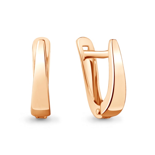 Серьги из красного золота 585 пробы