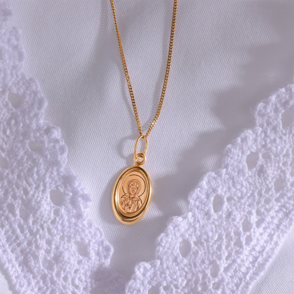 Иконка из красного золота «Святая Блаженная Матрона»