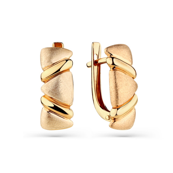 Серьги из красного золота